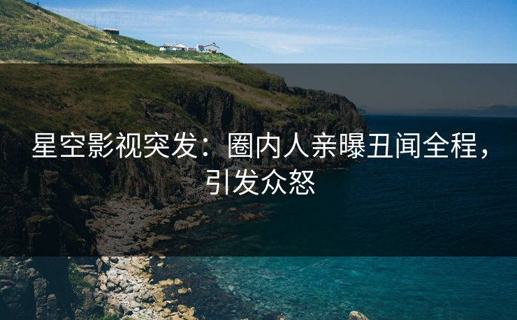 星空影视突发：圈内人亲曝丑闻全程，引发众怒